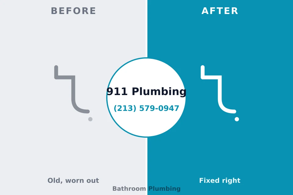 Before and after: plumbing repair Ganado, TX